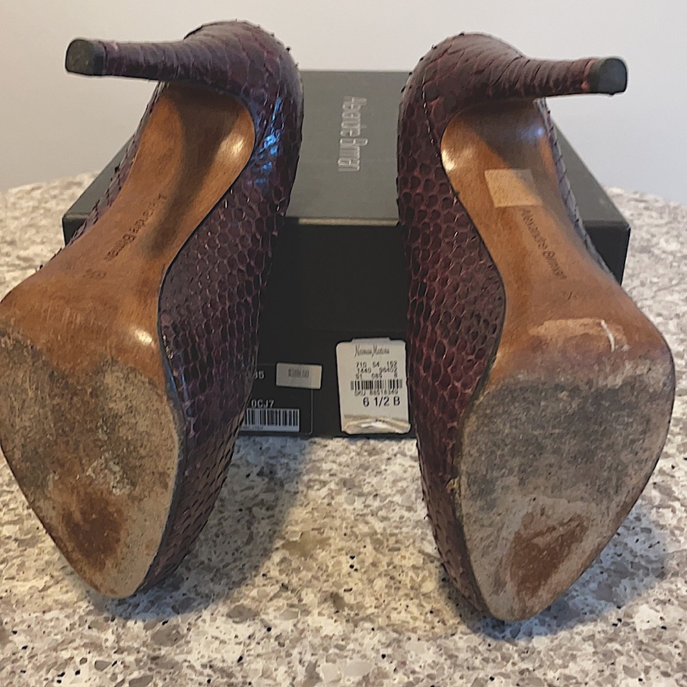 Alexandre Birman Python Platform Heels (6.5) - image 6